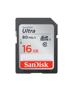 SanDisk Ultra SDHC 16GB, 267X, Class 10, UHS-1 (80MB/S)