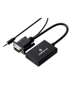 Volkano Append Series VGA Male to HDMI Female Converter 10cm Cable with Sound