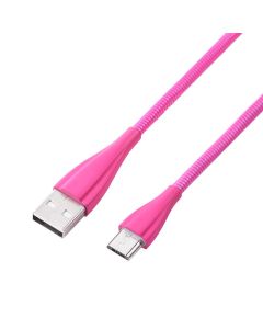 Volkano Fashion Series Cable Micro USB 1.8m - Lumo Pink