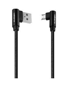 Volkano Braids Series Nylon Braided Micro USB Cable 1.2m - Black