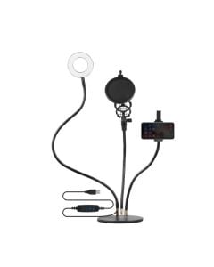Volkano Insta series Ring light Desk Stand Vlogging Kit sold by Technomobi