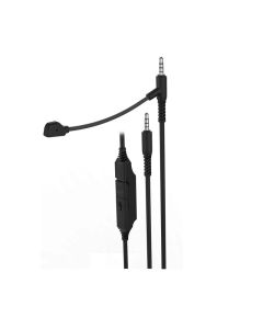 Volkano Chat Boom Series In-Line Boom Microphone - Black