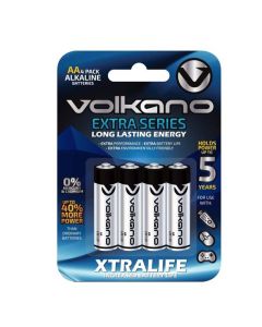 Volkano Extra Series Alkaline Batteries AA Pack of 4