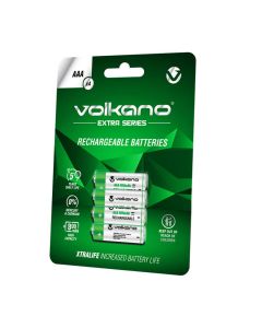 Volkano Extra Series Rechargeable Batteries AAA Pack of 4