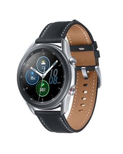 Samsung Galaxy Watch 3 Stainless Steel 45mm LTE - Mystic Silver Leather Strap
