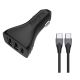 Energizer Car Charger 18W PD 3USB + Type C Cable - Black