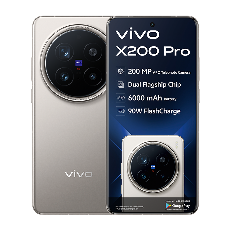 VIVO X200 PRO 512GB グローバル版 グレー Vivo X200 Pro 5G Dual Sim 512GB - Titanium Grey
