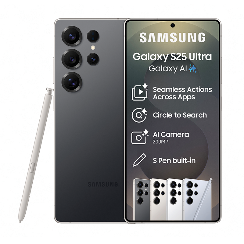 Samsung Galaxy S25 Ultra 5G Dual Sim 1TB - Titanium Black | Technomobi