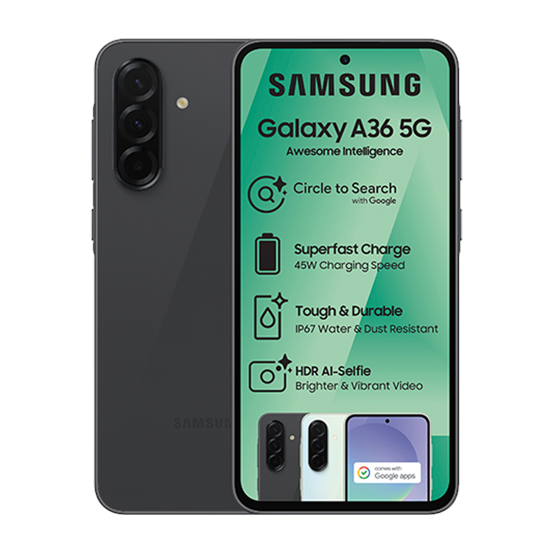 【美品】Samsung GALAXY A36 ブラック　128GB ギャラクシー Samsung Galaxy A36 5G Dual Sim 128GB - Black | Technomobi