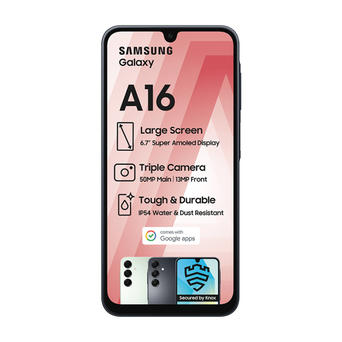 Samsung Galaxy A16 4G Dual Sim 128GB - Black | Technomobi