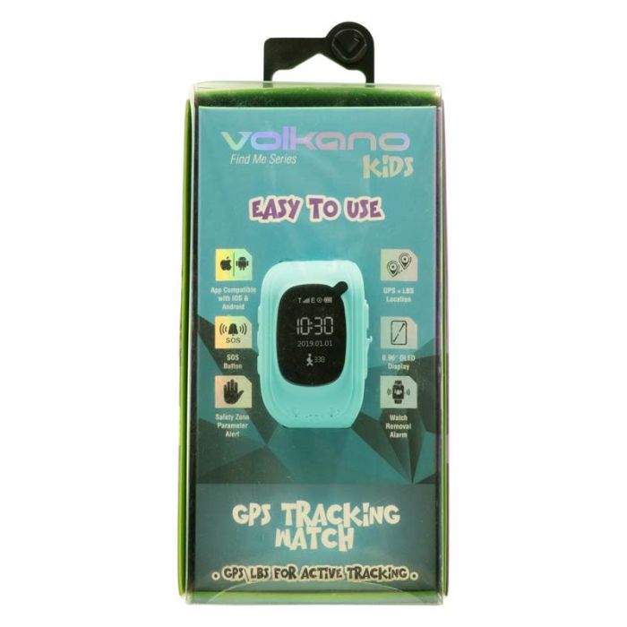 Volkano Kids Find Me Series Children s GPS Tracking Watch Blue Technomobi