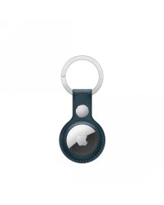 Apple AirTag Leather Key Ring - Baltic Blue