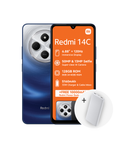 Xiaomi Redmi 14C with free powerbank sold by Technomobi