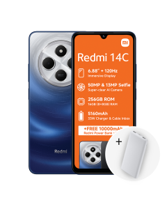 Xiaomi Redmi 14C with free powerbank sold by Technomobi