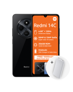 Xiaomi Redmi 14C with free powerbank sold by Technomobi
