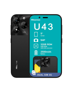 Hisense U43 4G in black sold by Technomobi