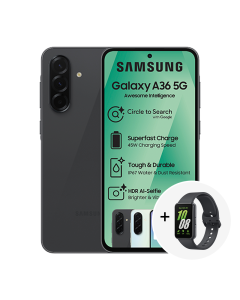 Samsung Galaxy A36 5G in black sold by Technomobi
