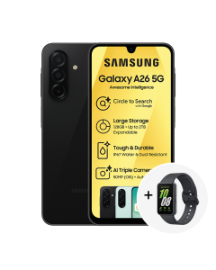 Samsung Galaxy A26 5G in black sold by Technomobi