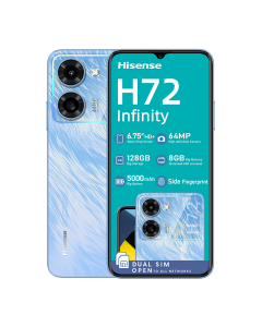 Hisense Infinity H72 4G in blue sold by Technomobi