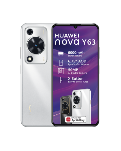 Huawei Nova Y63 4G in silver sold by Technomobi