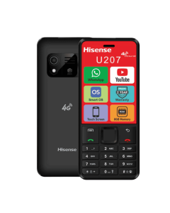 Hisense U207 4GB Ram 8GB Dual Sim With WhatsApp Vodacom Network Locked Black  Sold By Technomobi