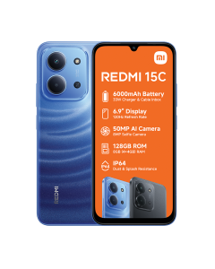 Shop new Redmi 15C in blue from Technomobi