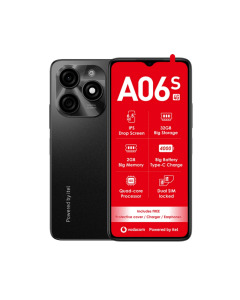 Vodacom A06s 4G 64GB Vodacom Network Lock Black Sold By Technomobi