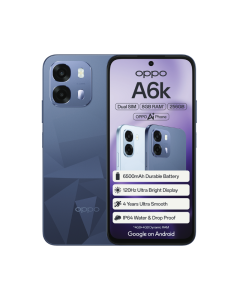 Oppo A6k 4G Dual Sim 256GB Crystal Violet Sold By Technomobi