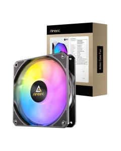 Antec P12 PWM 120mm ARGB Reverse Case Fan - Black Sold By Technomobi