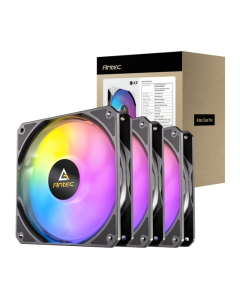 Antec P12 ARGB 120 PWM Case Fan 3 Pack - Black Sold By Technomobi