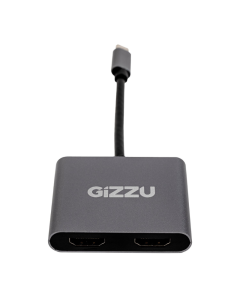 Gizzu 4-in-1 Type C to Dual HDMI Hub Sold By technomobi