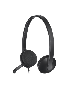 Logitech H340 Wired USB Computer Headset - Black