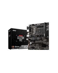 MSI A520M-Pro AMD AM4 MATX Gaming Motherboard - Black