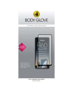 Body Glove Hisense H60 Zoom Tempered Glass Screen Protector in Black sold by Technomobi