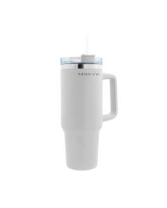 Boden Stark 1200ml Stainless Steel Travel Mug - White