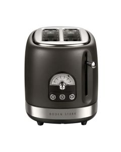 Boden Stark 2 Slice Stainless Steel Toaster - Charcoal