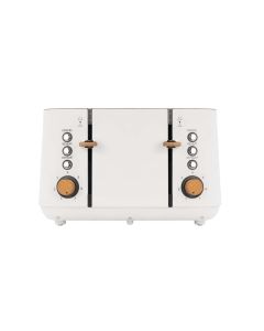 Boden Stark Anson Collection 4 Slice Stainless Steel Toaster - White