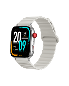 COLMI C8 Max Smart Watch Best Chip Outdoor Waterproof Magnetic Bands Silver Sold By Technomobi