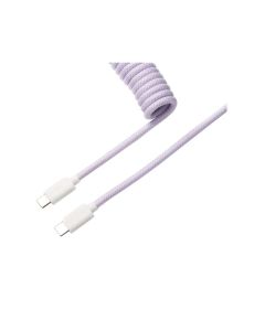 Keychron USB Type-C Coiled Aviator Keyboard Cable - Purple