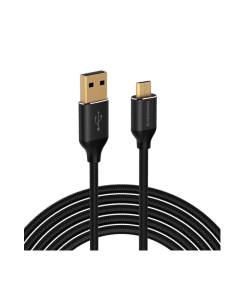 Riversong Hercules Supertension Wire Micro USB 1m Cable  Black Sold By Technomobi