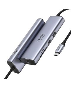 UGREEN Revodok 7-in-1 Type C Hub - Silver