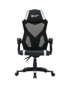 Canyon Gaming Chair Flow MCH01 Mesh Black White Sold By Technomobi