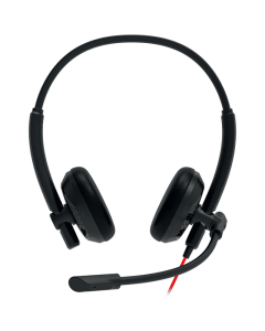 Canyon PC Headset HS-07 PC Mic 3.5/USB Flat 2.8m Black Sold By Technomobi