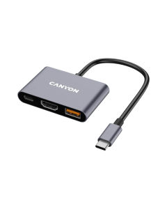 Canyon Hub DS-4 3in1 USB-C Grey Sold By Technomobi