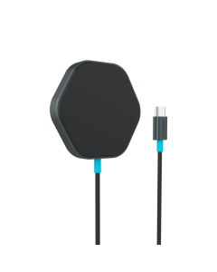 Canyon Wireless Charger HEXAGON 110 Dark Grey Blue Sold By Technomobi