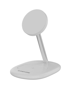 Canyon Wireless Charger Stand OnCharge 205 15W Qi2 2in1 White Sold By Technomobi
