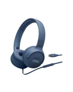 JBL Tune 520C Hi-Res Wired On Ear Headphones - Blue
