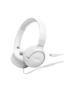 JBL Tune 520C Hi-Res Wired On Ear Headphones - White