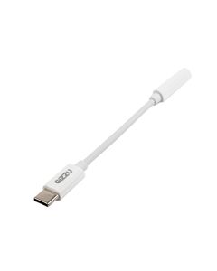 gizzu usb type c to 3-5mm aux audio adapter white sold by Technomobi