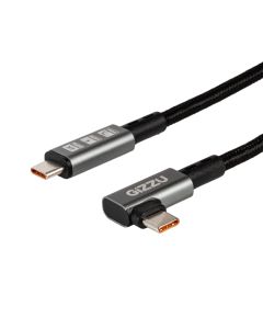Gizzu 100W 10Gbps Type C Angled 1m Cable Sold By Technomobi